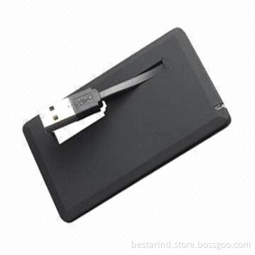 Popular Credit Card Drive with Cable, Easy to Insert to USB, Printed Logo or Full Color Printed